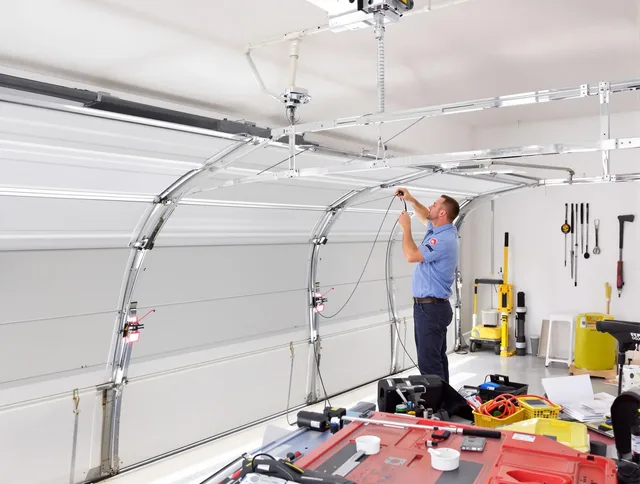 Garage door cable repair service by South Whittier Garage Door Repair in South Whittier
