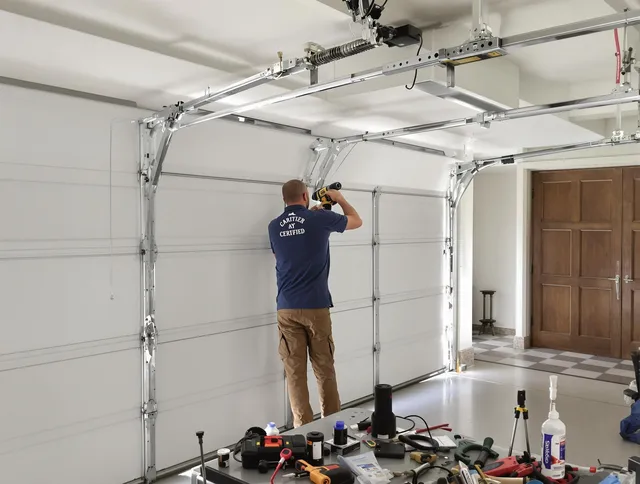 South Whittier Garage Door Repair certified technician performing precision garage door repair in South Whittier